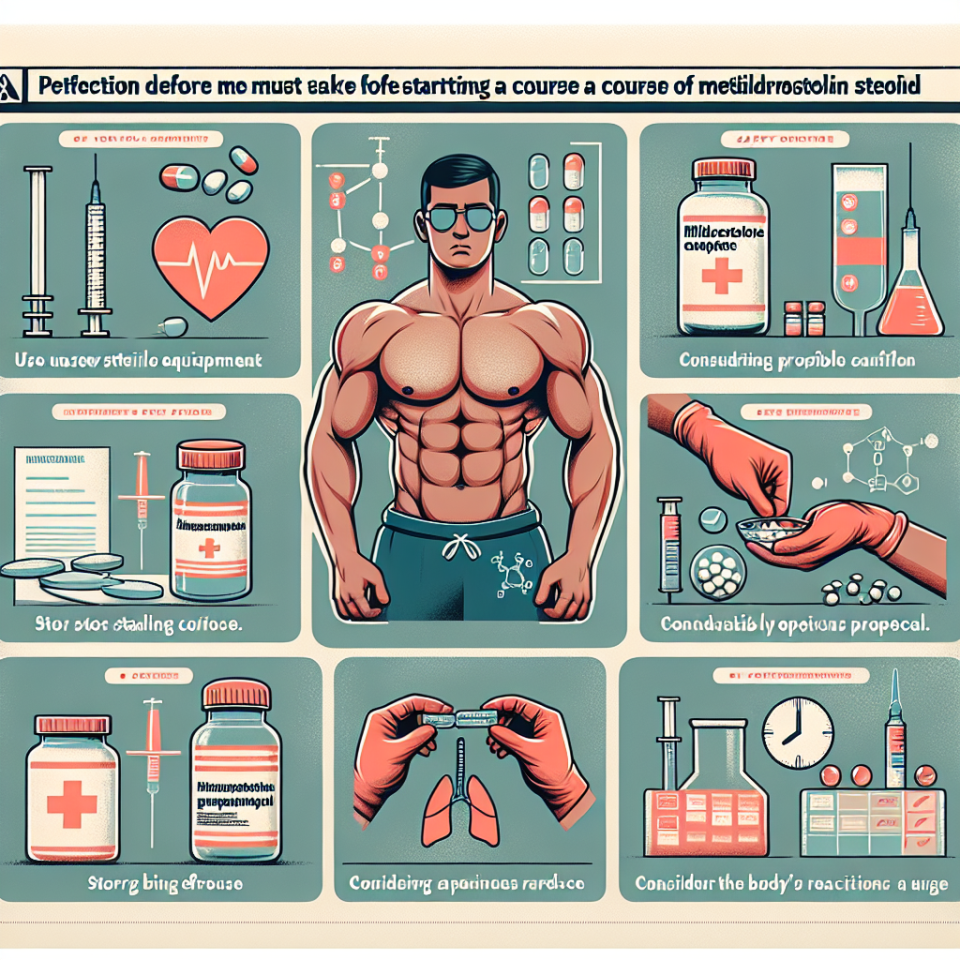 Precautions before starting metildrostanolone