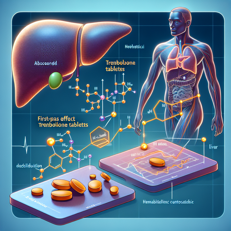 Hepatic metabolism of trenbolone compresse: first-pass effect