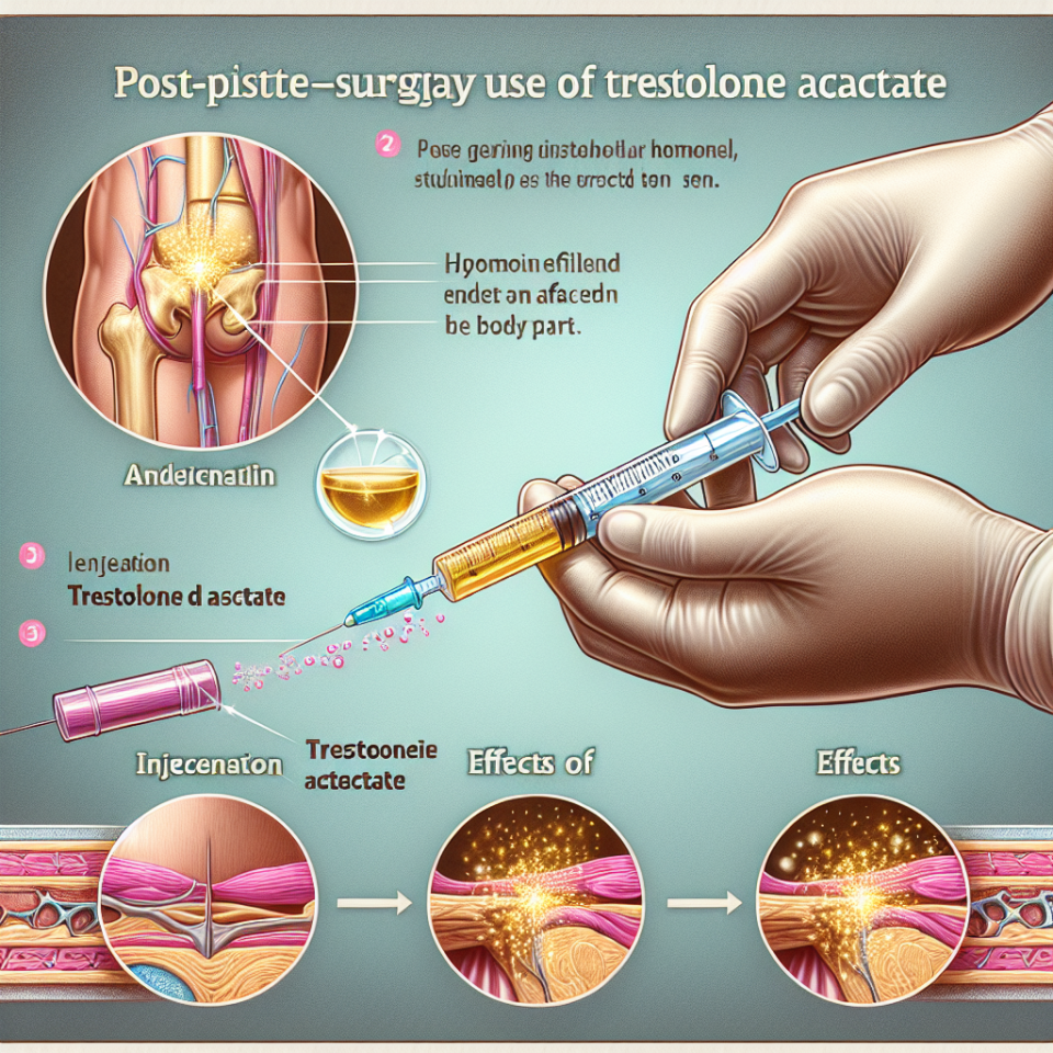 Post-surgical use of trestolone acetato